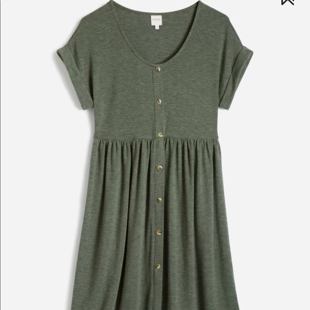 Kaileigh Green baby doll dress